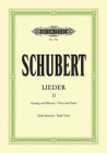 Songs (High Voice): 75 Songs (Edition Peters #2) By Franz Schubert (Composer), Max Friedländer (Composer) Cover Image