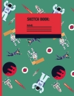Sketchbook: Viridian space cute & elegant Sketch paper to draw and sketch in. By Creative Line Publishing Cover Image