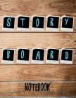 Storyboard Notebook: 1:1.85 - 4 Panels with Narration Lines for Storyboard Sketchbook ideal for filmmakers, advertisers, animators, noteboo Cover Image