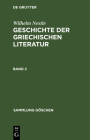 Sammlung Göschen Geschichte der griechischen Literatur Cover Image