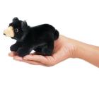 Mini Black Bear Finger Puppet Cover Image