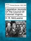 Legislative Journals of the Council of Colonial Virginia. Cover Image
