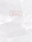 Graph Paper Notebook: White Quartz Marble - 8.5 x 11 - 5 x 5 Squares per inch - 100 Quad Ruled Pages - Cute Graph Paper Composition Notebook By Paperlush Press Cover Image