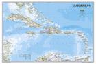 National Geographic Caribbean Wall Map - Classic - Laminated (Poster Size: 36 X 24 In) (National Geographic Reference Map) By National Geographic Maps Cover Image