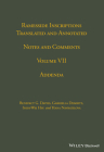 Ramesside Inscriptions, Addenda (Ramesside Inscriptions Notes) By Benedict G. Davies (Volume Editor), Gabriella Dembitz (Volume Editor), Shih-Wei Hsu (Volume Editor) Cover Image