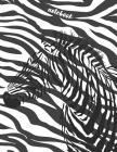 Notebook: Collage Ruled Composition Notebook, Zebra With Black And White Strips Background By Jasmine Publish Cover Image