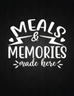 Meals & Memories made here: Recipe Notebook to Write In Favorite Recipes - Best Gift for your MOM - Cookbook For Writing Recipes - Recipes and Not Cover Image
