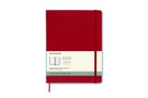 Moleskine 2020 Weekly Planner, 12M, Extra Large, Scarlet Red, Hard Cover (7.5 x 9.75) Cover Image