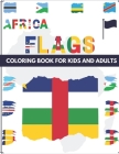 Around Africa: Flags Coloring Book for Kids and Adults Cover Image