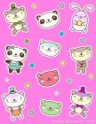 Sticker Album For Girls: 100 Plus Pages For PERMANENT Sticker Collection, Activity Book For Girls, Pink - 8.5 by 11 By Maz Scales (Illustrator), Fat Dog Journals Cover Image