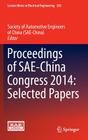 Proceedings of Sae-China Congress 2014: Selected Papers (Lecture Notes in Electrical Engineering #328) By Society of Automotive Engineers of China (Editor) Cover Image