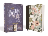Niv, Beautiful Word Bible, Updated Edition, Peel/Stick Bible Tabs, Cloth Over Board, Multi-Color Floral, Red Letter, Comfort Print: 600+ Full-Color Il By Zondervan Cover Image
