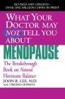 What Your Doctor May Not Tell You About Menopause (TM): The Breakthrough Book on Natural Hormone Balance By John R. Lee, MD, Virginia Hopkins Cover Image
