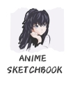 Anime Sketchbook: Just a girl who loves anime-Comic Manga Anime- Anime Drawing Book -Artist Gift -anime gifts -manga paper -anime artboo By Abida Johnson Cover Image