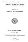 Basic Electronics By Bureau of Nav Bureau of Naval Personnel Cover Image