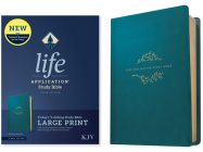 KJV Life Application Study Bible, Third Edition, Large Print (Red Letter, Leatherlike, Teal Blue) By Tyndale (Created by) Cover Image