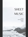 Sheet Music 8 staves with bass clef / F clef 120 pages 8.5