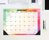 Rainbow Gradient 2024 17 X 12 Small Monthly Deskpad By Willow Creek Press Cover Image