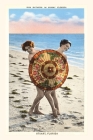 Vintage Journal Women with Parasol on Beach, Stuart, Florida By Found Image Press (Producer) Cover Image