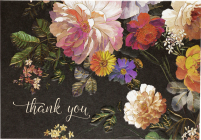 Midnight Floral Thank You Notes (Stationery, Note Cards, Boxed Cards) By Peter Pauper Press Inc (Created by) Cover Image