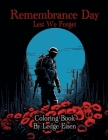 Remembrance Day Lest We Forget Coloring Book Cover Image