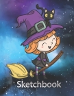 Sketcbook: Halloween Notebook for Drawing, Practice Drawing, Paint, Write -110 Pages, 8.5 x 11