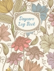 Daycare log book: A simple day care logbook for recording child attendance: Floral cover By Menna Farrington Cover Image
