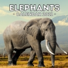 Elephants: 2021 Calendar Book, Cute Gift Idea For Elephant Lovers Men And Women By Awful Jelly Press Cover Image