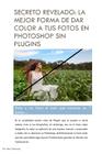 Secreto Revelado: La Mejor Forma de Dar Color a tus Fotos en Photoshop sin Plug: Dale a tus fotos el look que merecen en 7 pasos By Alejandro Carranza Cover Image
