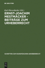 Ernst-Joachim Mestmäcker - Beiträge Zum Urheberrecht Cover Image