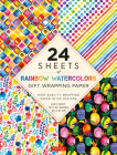 Rainbow Watercolors Gift Wrapping Paper - 24 Sheets: 18 X 24 (45 X 61 CM) Wrapping Paper By Tuttle Publishing (Editor) Cover Image