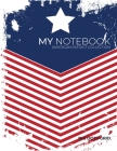 My NOTEBOOK: Block-Notes Dot Grid American Patriot Collection - USA FLAG - - Notebook Diary Large size (8.5 x 11 inches) Cover Image