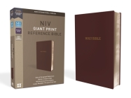 NIV, Reference Bible, Giant Print, Leather-Look, Burgundy, Red Letter Edition, Comfort Print By Zondervan Cover Image