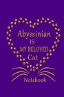 Abyssinian Is My Beloved Cat Notebook: Cat Lovers journal Diary, Best Gift For Abyssinian Cat Lovers. By Authentic Art Cover Image
