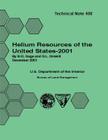 Helium Resources of the United States - 2001 Technical Note 408 By Gage Cover Image