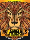101 Animals Adult Coloring Book: Stress Relieving Animal Designs By Draft Deck Publications Cover Image