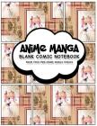 Anime Manga Comic Notebook: Anime Design (2) - Create Your Own Anime Manga Comic Book, Variety of Comic Templates for Anime Figure Drawing By P2g Comics Cover Image