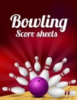 Bowling Score Sheet: Bowling Game Record Book - 118 Pages - Tenpin Bowl Red Design Cover Image