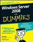 Windows Server 2008 for Dummies By Ed Tittel, Justin Korelc Cover Image