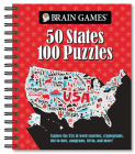 Brain Games - 50 States 100 Puzzles: Explore the USA in Word Searches, Cryptograms, Dot-To-Dots, Anagrams, Trivia, and More! Cover Image