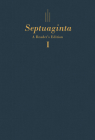 Septuaginta: A Readers Edition Hardcover Cover Image