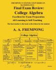 Final Exam Review: College Algebra Cover Image