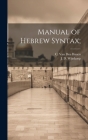 Manual of Hebrew Syntax; Cover Image