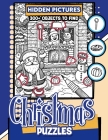 Christmas Puzzles Hidden Pictures: 300+ objects to find can you find the hidden heart, egg, hat, slice of pie? By Puzzle Perk Cover Image