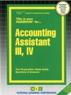 Accounting Assistant III, IV: Passbooks Study Guide (Career Examination Series) By National Learning Corporation Cover Image