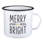 Enamel Mug-Merry and Bright By Creative Brands (Created by) Cover Image