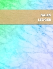 Sales Ledger: Blue and green online second hand picker gross sale profit tracking log book - For arbitrage resellers looking to grow By Pickers Logbooks Cover Image