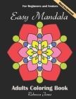 Easy mandala coloring book black background: MANDALAS PATTERN ON BLACK BACKGROUND. beautiful Mandala designs, will captivate and excite colorists of b By Rebecca Jones Cover Image