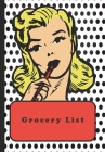 Grocery List: The perfect weekly food prep and shopping notebook. Retro vibe By List Girl Publishing Cover Image