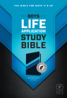 NLT Boys Life Application Study Bible, Tutone (Leatherlike, Midnight Blue, Indexed) By Tyndale (Created by) Cover Image